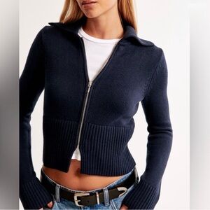 A&F Zip-Up Cardigan